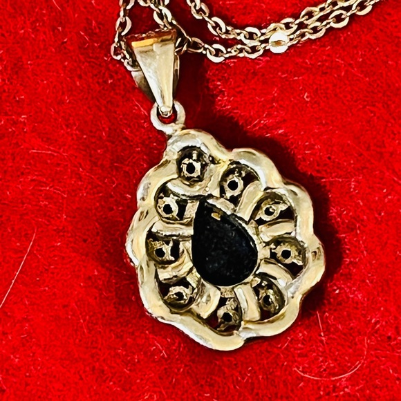 Beautiful Diana tribute charm. I believe it’s factory made Sapphires. - Picture 5 of 5